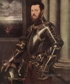 Hombre con armadura Renacimiento italiano Tintoretto